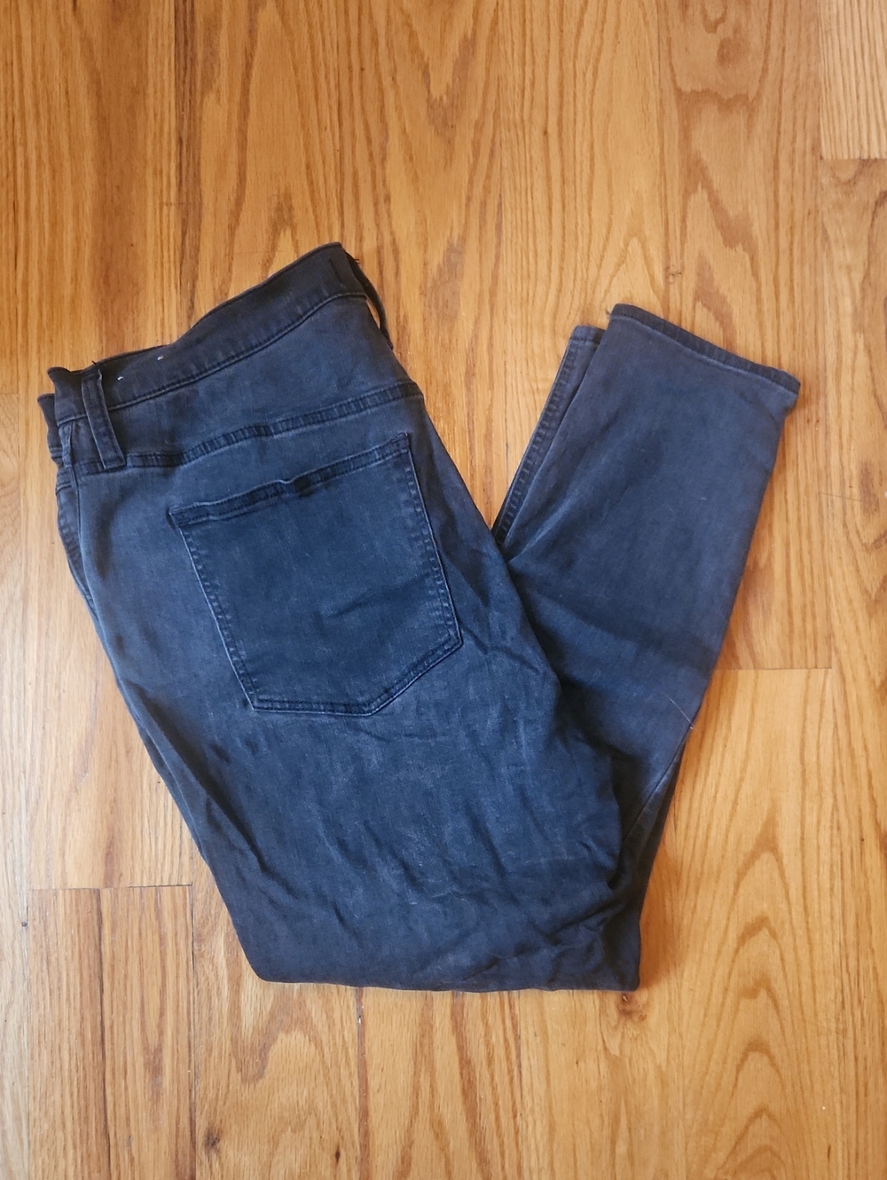 Madewell Road Tripper High Rise Skinny Jeans in Washed Black